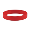 Custom Embossed Silicone Wristbands - 8" x 3/4" Red