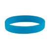 Custom Embossed Silicone Wristbands - 8" x 3/4" Light Blue