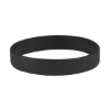 Custom Embossed Silicone Wristbands - 8" x 3/4" Black