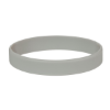 Custom Embossed Silicone Wristbands - 8" x 1/2" Gray