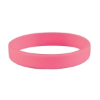 Custom Embossed Silicone Wristbands - 8" x 1/2" Pink