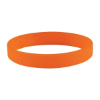 Custom Embossed Silicone Wristbands - 8" x 1/2" Orange