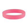 Custom Embossed Silicone Wristbands - 8" x 1/4" Pink