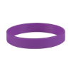 Custom Printed Embossed Silicone Wristbands - 8" x 3/4" Purple