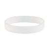 Custom Printed Embossed Silicone Wristbands - 8" x 3/4" White