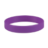 Custom Printed Embossed Silicone Wristbands - 8" x 1" Purple