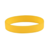 Custom Printed Embossed Silicone Wristbands - 8" x 1" Yellow