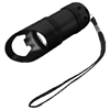 Flashlight with Bottle Opener Black