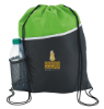 ActiV Drawstring Backpack Black/Apple Green