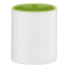 11 oz SimpliColor Ceramic Mug w/ ColorPop Lime