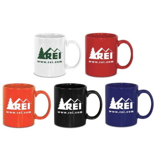 11 Oz. Classic Colored Microwave Safe Mugs