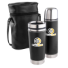 Leatherette Tumbler / Vacuum Bottle Set