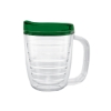 	12 Oz. Tritan™ Coffee Mug With Dark Green Lid