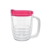 	12 Oz. Tritan™ Coffee Mug With Fuchsia Lid