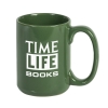 15 oz Ceramic Coffee Mug Dark Green