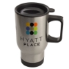 Silver Stainless Steel 14oz Travel Mug