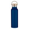 21 Oz. Liberty Stainless Steel Bottle With Wood Lid- Navy Blue