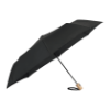 42" Recycled Folding Auto Open Umbrella Black