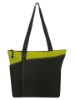 Annie Tote Black/Apple Green Accent