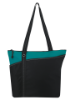 Annie Tote Black/Teal Accent