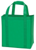 Laminated Non-Woven Grocery Tote Apple Green