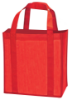 Laminated Non-Woven Grocery Tote Red