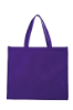 Laminated Non-Woven Landscape Tote-Purple