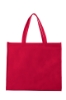 Laminated Non-Woven Landscape Tote-Red