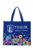 Laminated Non-Woven Landscape Tote-Royal Blue