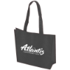 Non Woven Textured Tote Bag - Full Color-Black