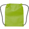 Small Non Woven Drawstring Backpack Lime Green