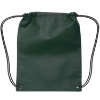 Small Non Woven Drawstring Backpack Hunter Green	