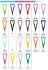 3/4" Custom Flat Polyester Lanyard Colors