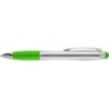 Logo Light Up Stylus Silver Pens Green