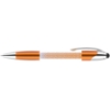 Crystal Stylus Light Up Pen Orange