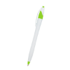 Dart Pens With Antimicrobial Additive White/Lime Green Trim