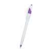 Dart Pens With Antimicrobial Additive White/Purple Trim