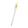 Dart Pens With Antimicrobial Additive White/Yellow Trim