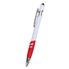 Landon Incline Stylus Pens White/Red Trim