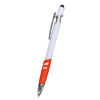 Landon Incline Stylus Pens White/Orange Trim