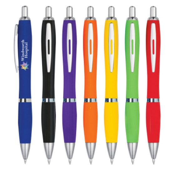 Satin Pens With Antimicrobial Additive =Assorted=