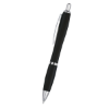 Satin Pens With Antimicrobial Additive Black/Silver Trim