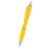 Satin Pens With Antimicrobial Additive Yellow/Silver Trim