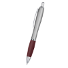 Satin Pen Silver/Burgundy Grip