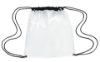 Clear Game Drawstring Backpack Black Trim