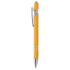 Ellipse Softy Brights w/Stylus - Laser Engraved Metal Pen Yellow