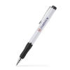 Twist Action Aluminum Ballpoint Pen w/Chrome Accent Satin Chrome