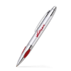 Twist Action Brass Ballpoint Pen w/ Cushion Grip Red