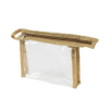 PVC Toiletry Bag Clear/Natural Trim