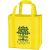 Laminated Non-Woven Grocery Tote Sunflower Yellow